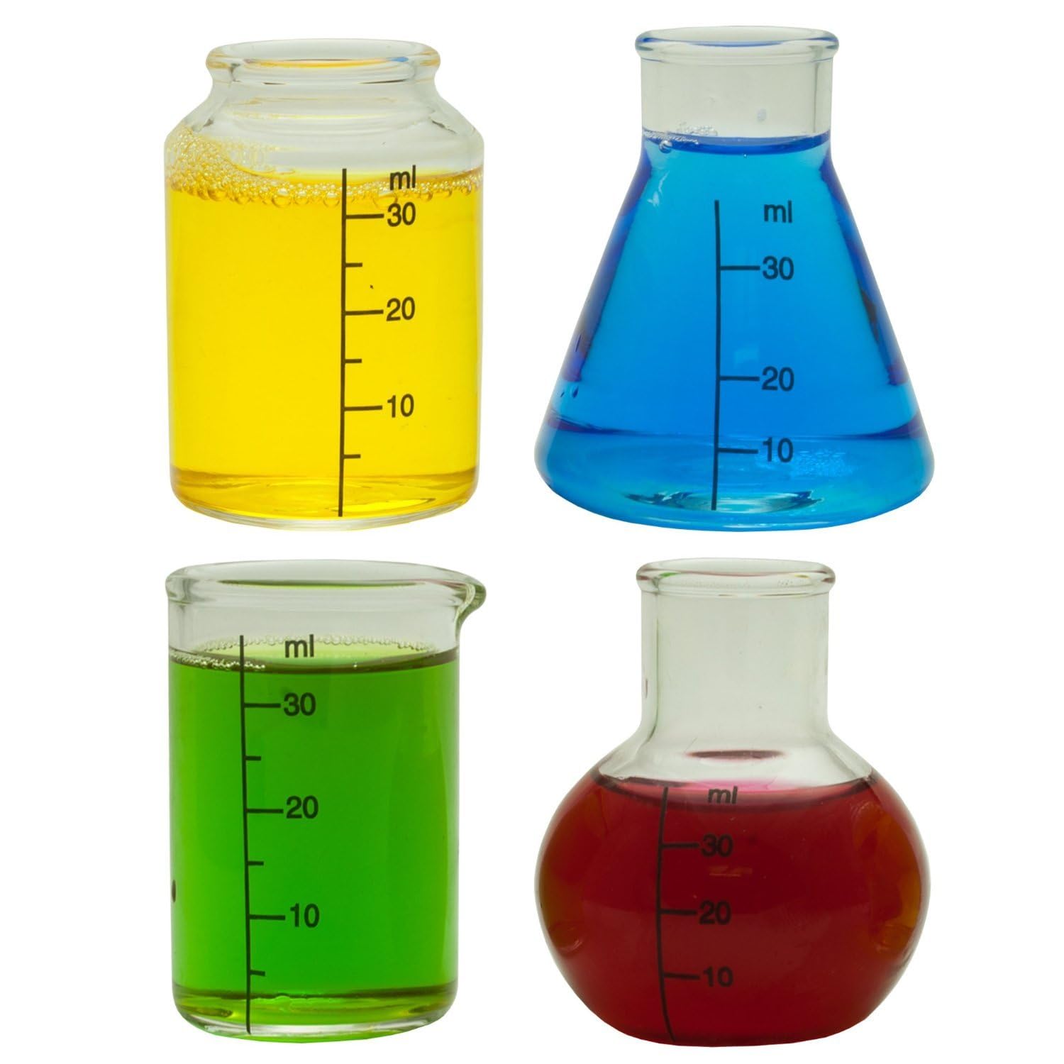 Ckb Ltd Transparent Chemistry Shot Glasses, Set Of 4,