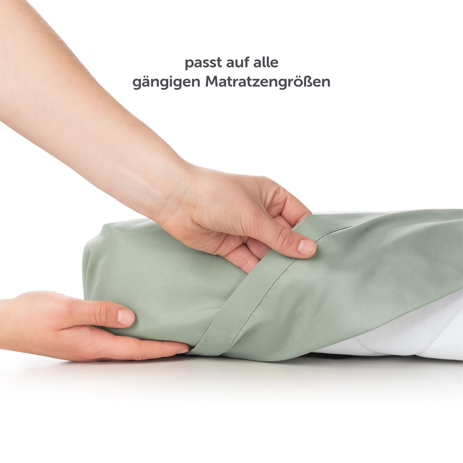 Blumtal Drap Plat 1 Personne 160x275 pour Lit 90x190/200 en Microfibre Doux - Drap 160x275 cm sans Elastique - Drap Plat 160x275 Facile à Entretenir - Draps 160x275 Doux pour la Peau en Vert Clair