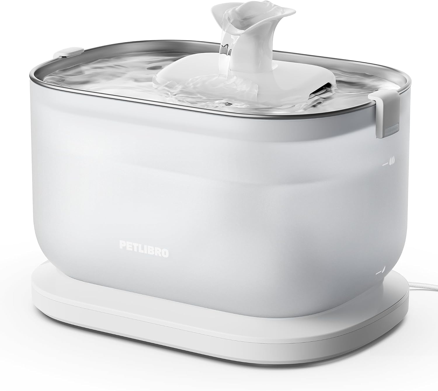 PETLIBRO Fontanna na wodę dla kota z bezprzewodową pompką nr 1 ze stali nierdzewnej, łatwe czyszczenie, 23 dB, bardzo cicha, dwa sposoby zużycia, bez BPA, 2,5 l