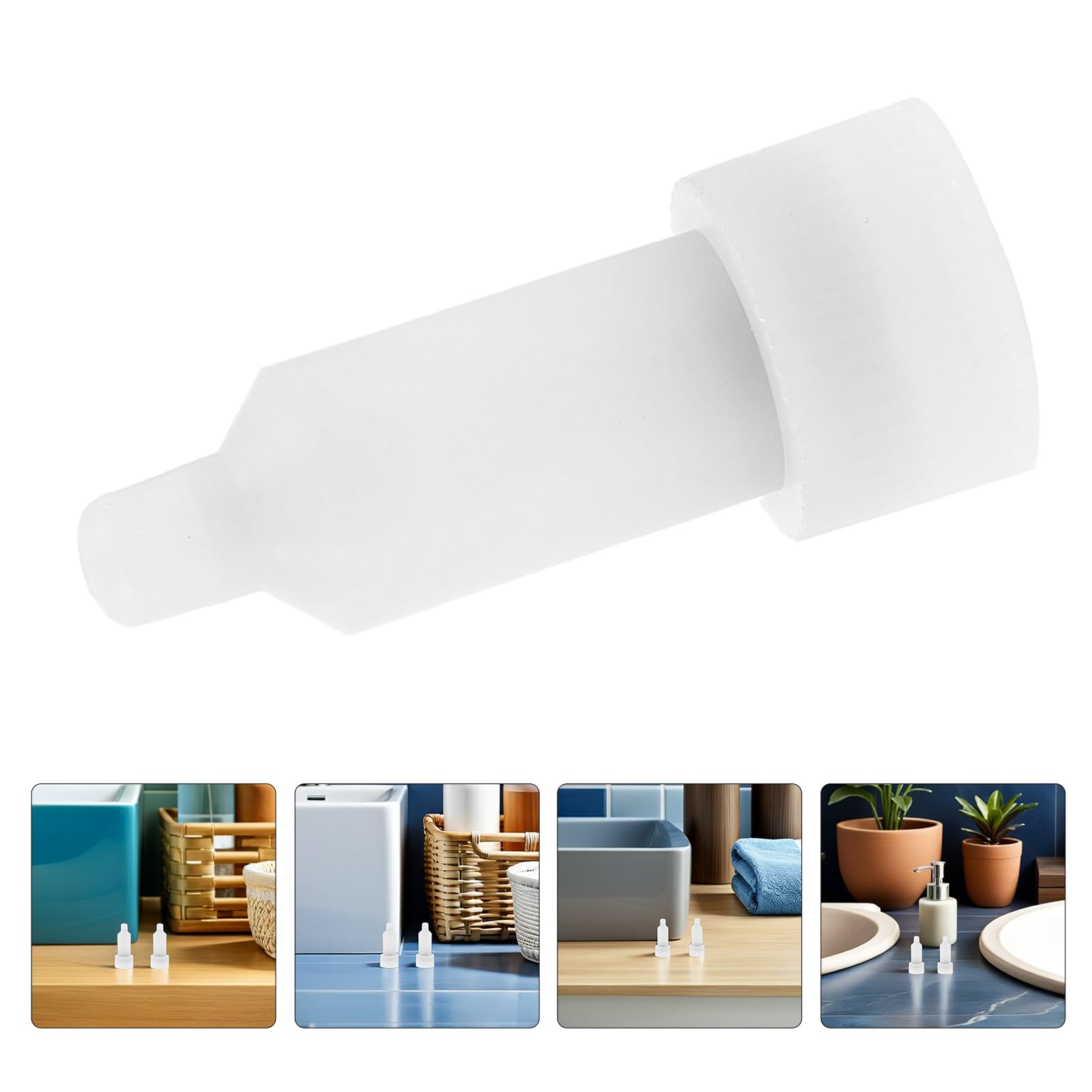 POPETPOP Pompa di Ricambio per Dispenser di Detergente Plastica, Testa Pompa per Bagno e Cucina, 4 Pezzi, Compatibile con Flaconi per Lozione e Shampoo, per Uso Domestico e Alberghiero