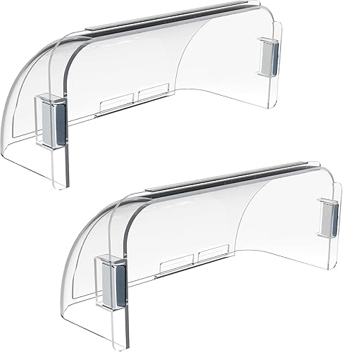 Deflector de ventilación de aire para registros de piso, pared lateral y techo, deflectores de ventilación de registro con imán de neodimio (paquete