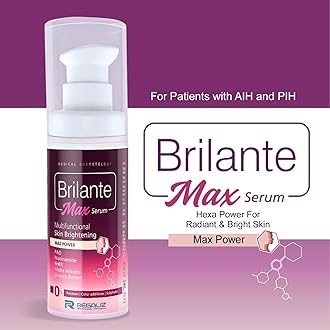 Regaliz Brilante Max Serum | Multifunctional Skin Brightening & Radiance Booster | Targets Dark Spots, Uneven Skin Tone, and Dullness | 30ml