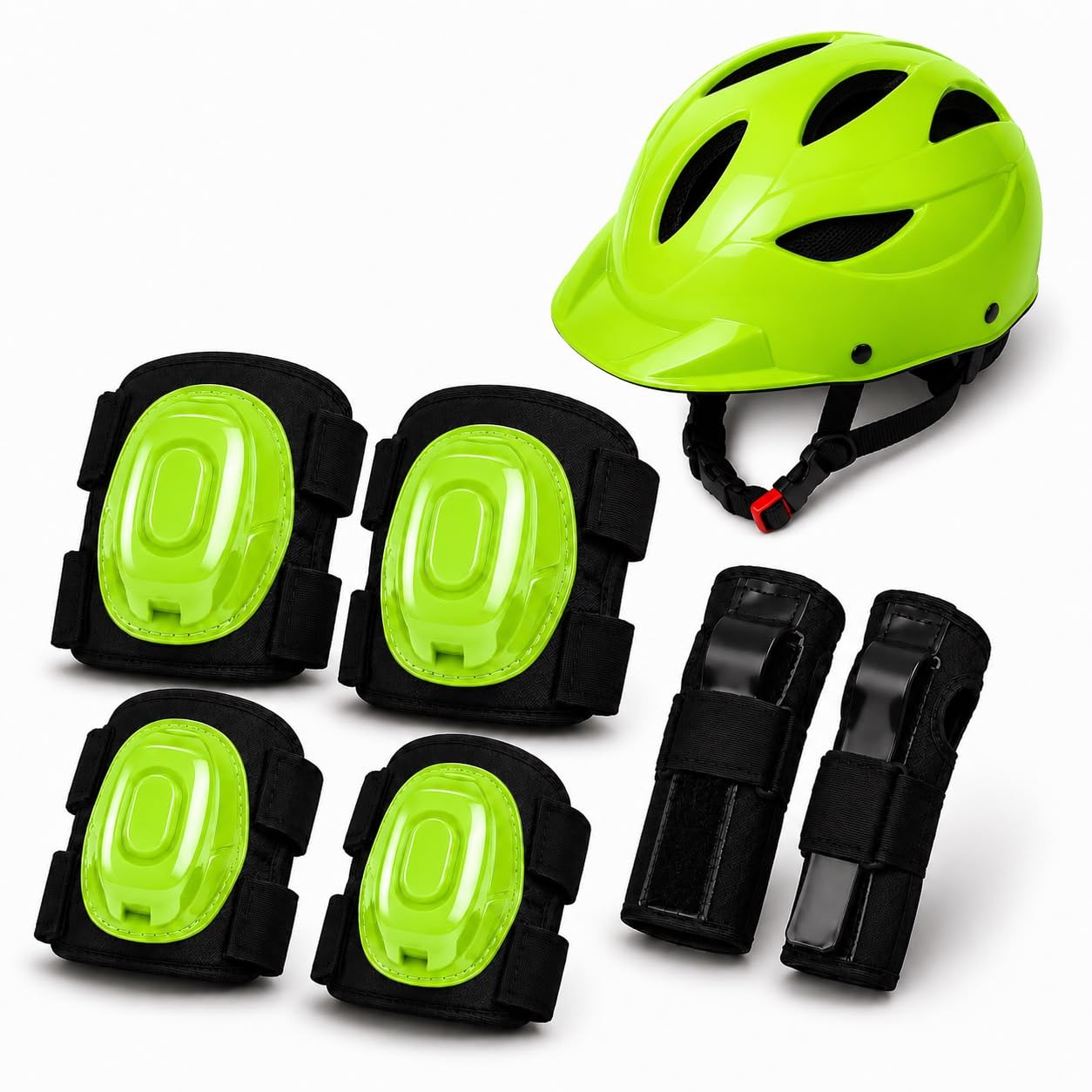 Alley Rider Kids Protective Gear Set with Helmet | Adjustable Helmet, Knee Pads, Elbow Pads and Wrist Guards | Safety Kit for Cycling, Skating, Skateboard, Scooter & Roller Skates-image-48
