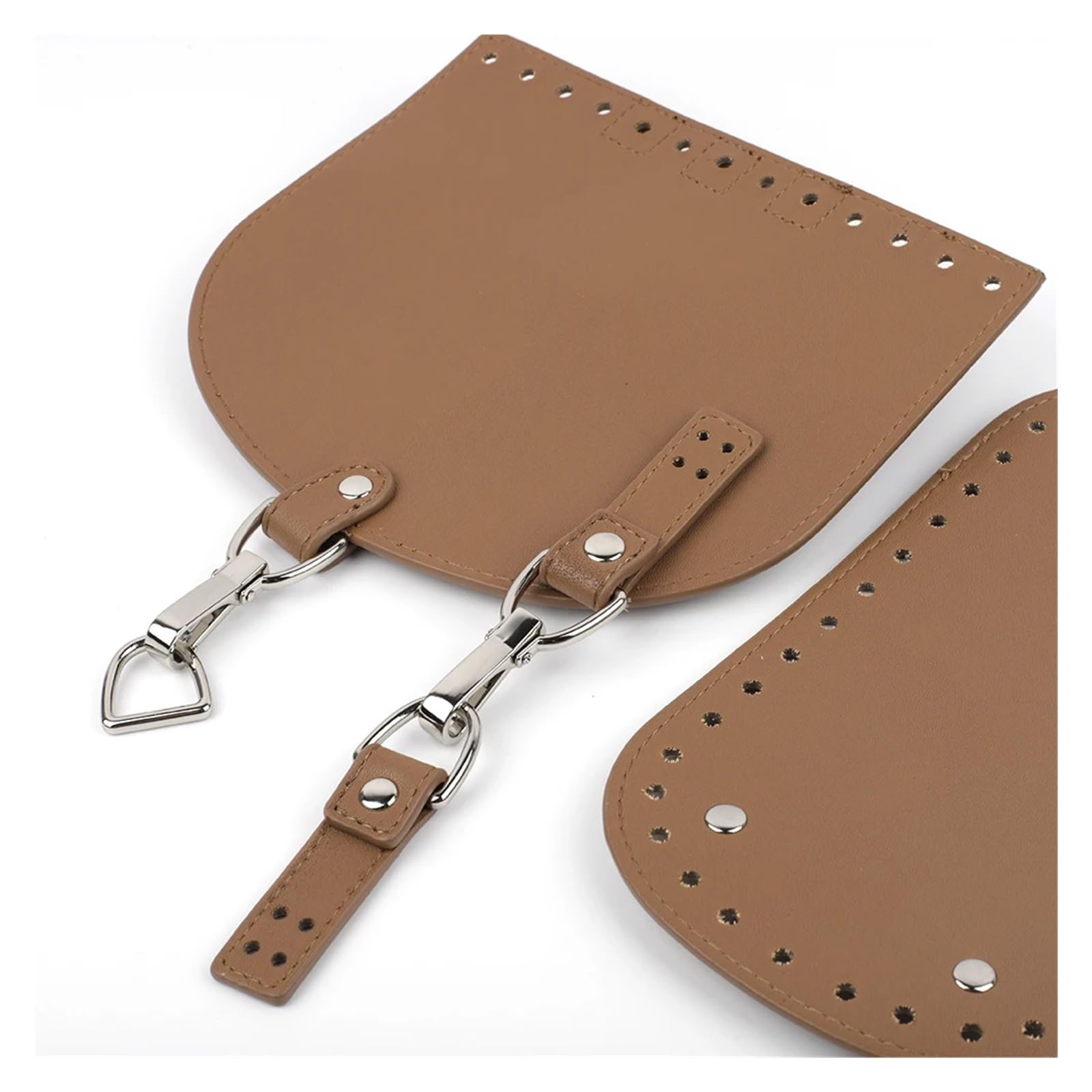 HDNSAUD DIY Leather Bag Making Kit DIY Leather Backpack Bag Set Handbag Shoulder Strap Bag Bottoms with Hardware Accessories Handmade Women Handbag