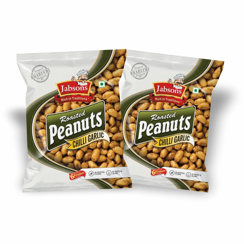 Jabsons Roasted Peanut Chilly Garlic |140g|Roasted| Non-Fried| pack of 2 | Gluten free|Healthy Ready to Eat Snacks|Jumbo Bharuchi Clay Roasted Peanut|Flavoured Peanuts| Moongphali Dana (B0DCJYLQFT) Amazon Price History, Amazon Price Tracker
