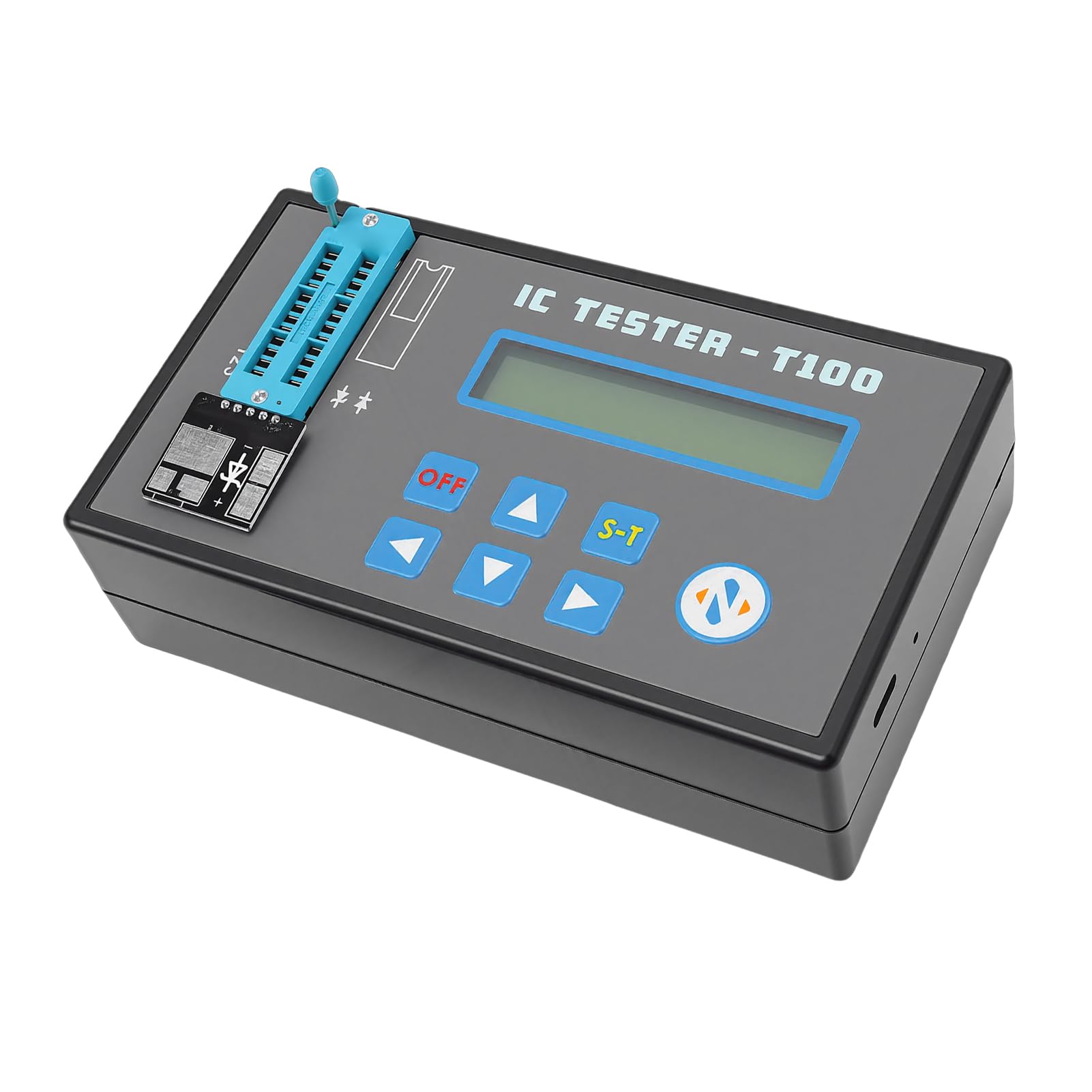 Yosoo Health Gear Tester IC, Tester per Circuiti Integrati Multifunzionale ABS con Batteria Ricaricabile di Tipo C da 1000 MAh, Terminali a 20 e 16 Pin, Test LED per Ingegneri e Lavori di Riparazione