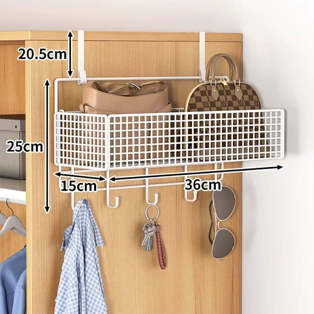 Amazon｜収納バスケット、鉄壁掛け 収納かご 吊り下げバスケット
