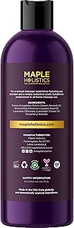Aromatherapy Sensual Massage Oil for Couples - Relaxing Lavender Massaging Oil for Massage Therapy with Vitamin E Jojoba & Sweet Almond - Naturally Scented Vegan Non GMO & Gluten Free (8 Fl Oz)
