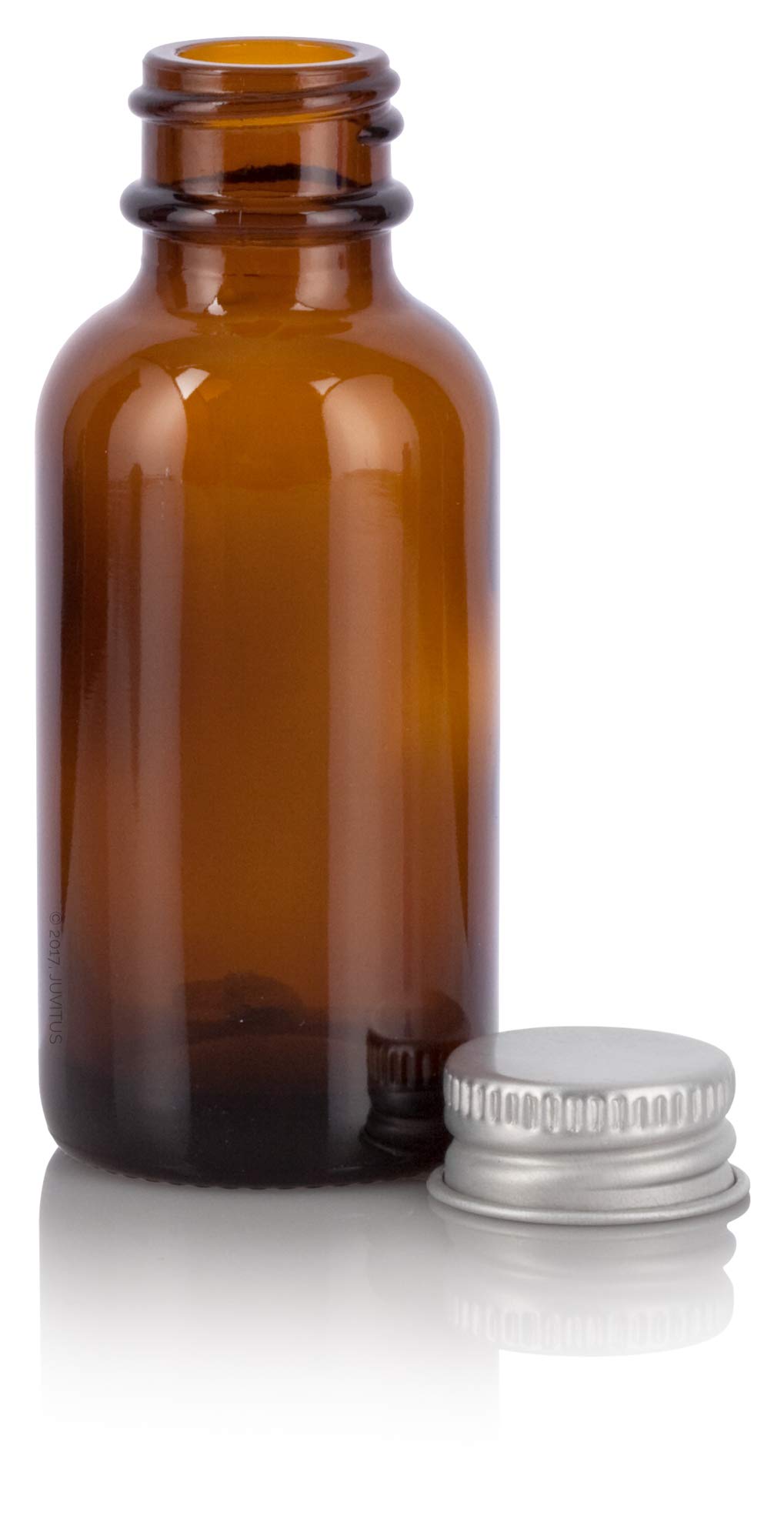 2 once (60 ML) Bottiglia di vetro rotonda Boston nera opaca con nebulizzatore fine dorato / Ideale per sieri / Oli essenziali / Oli per il viso / Profumi - Italia