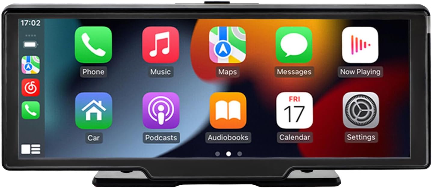 maXpeedingrods Car Stereo with Apple CarPlay & Android Auto, 10.26″ Portable Car Radio with Front & Backup Camera, Audio Receiver, 2.5K Dash Cam, GPS Navigation, Mirror Link, Bluetooth maXpeedingrods Car Stereo with Apple CarPlay & Android Auto, 10.26″ Portable Car Radio with Front & Backup Camera, Audio Receiver, 2.5K Dash Cam, GPS Navigation, Mirror Link, Bluetooth