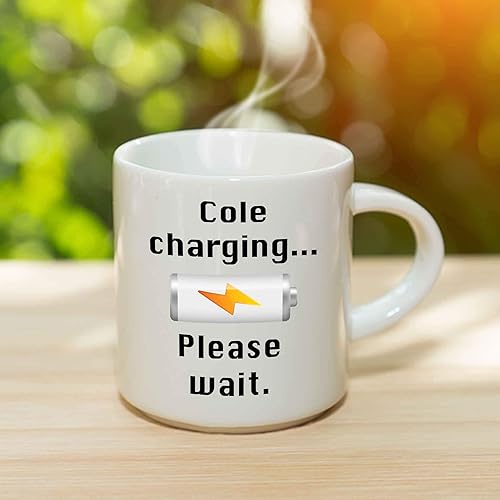 Miniatura 3 de Cole Charging - Taza de café personalizada de cerámica con nombre, taza personalizada, regalo personalizado de cumpleañosNavidad, regalo de