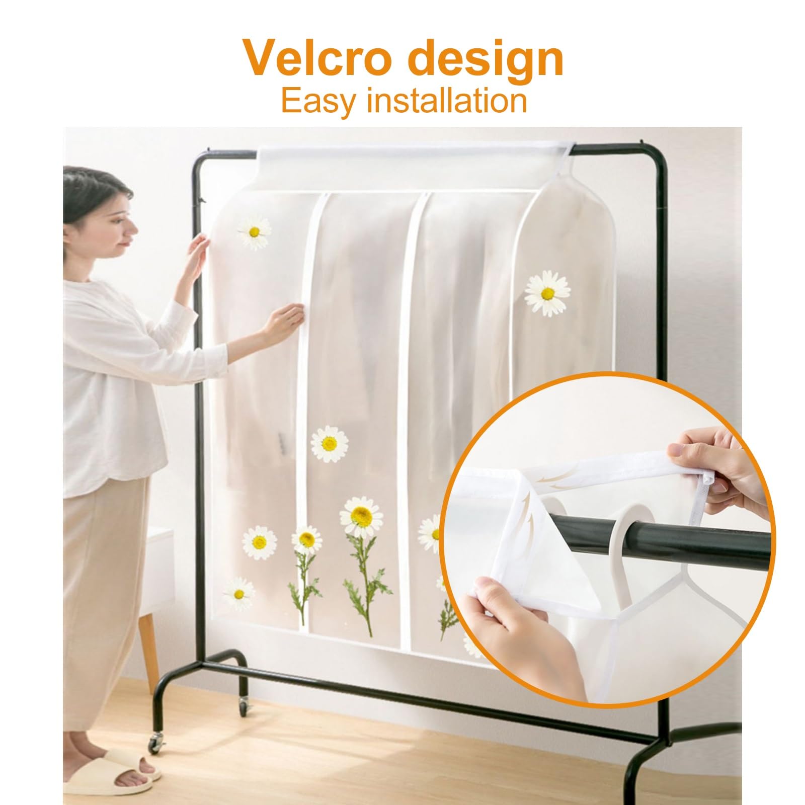 2 PCS Copriabiti da Armadio, custodie per Abiti Porta Abiti traslucide satinate Borsa Porta Abiti con Cerniera for Appendere Camicie, Cappotti, Abiti, Abiti(80x50x90cm/31x20x35in)