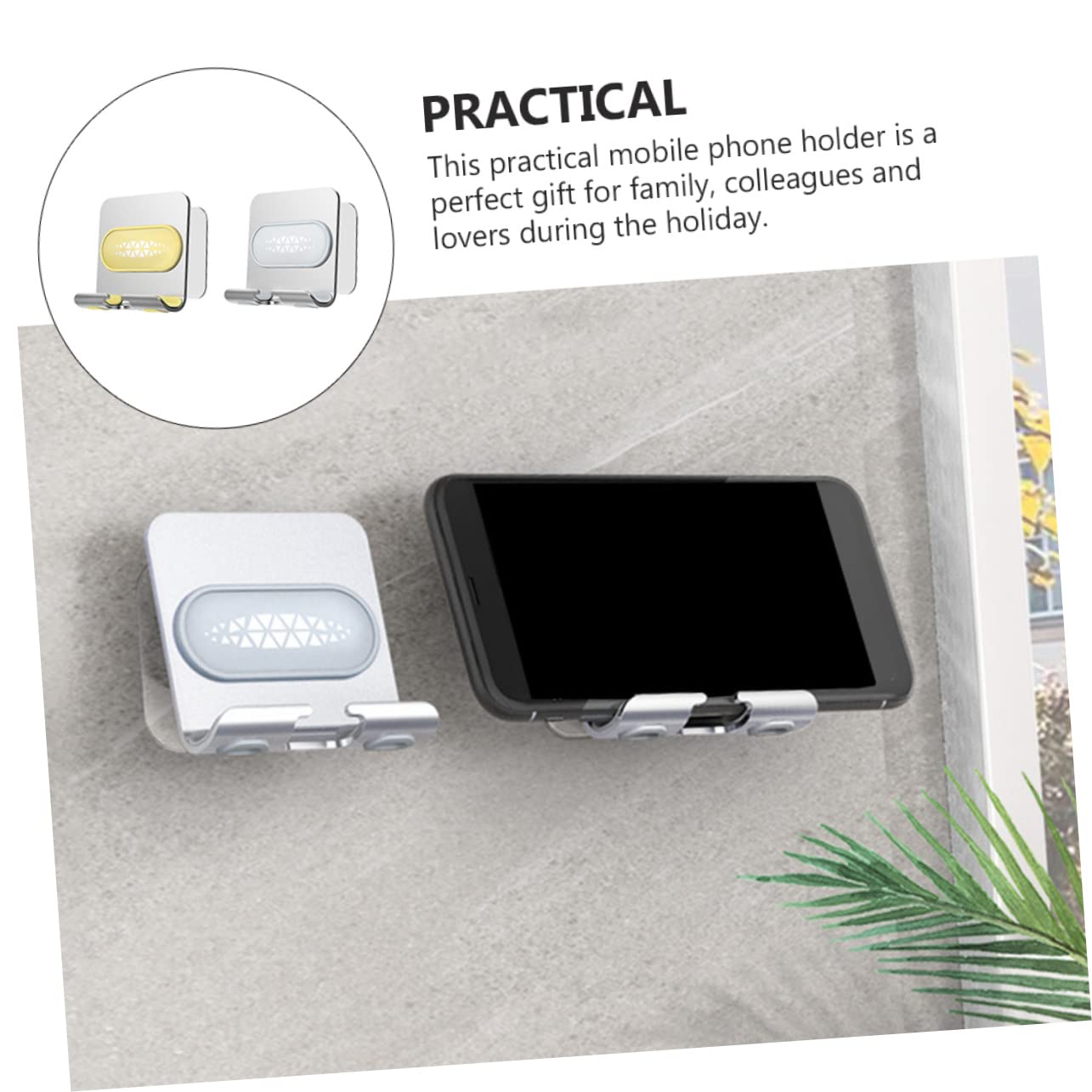 Didiseaon Soporte para Teléfono Móvil De 4 Piezas Soporte Ajustable para Teléfono Soporte De Pared para Teléfono Inteligente Soporte De Pared para Tableta Soporte para Teléfono De