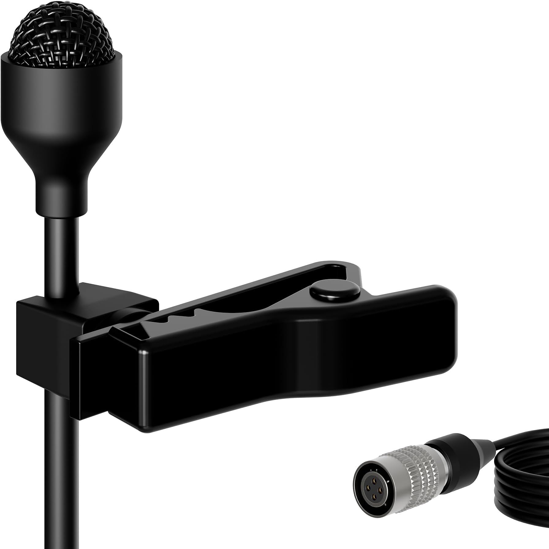 MIC-J 044 Lapel Microphone Lavalier Microphone Compatible with Audio Technica Bodypack Transmitter