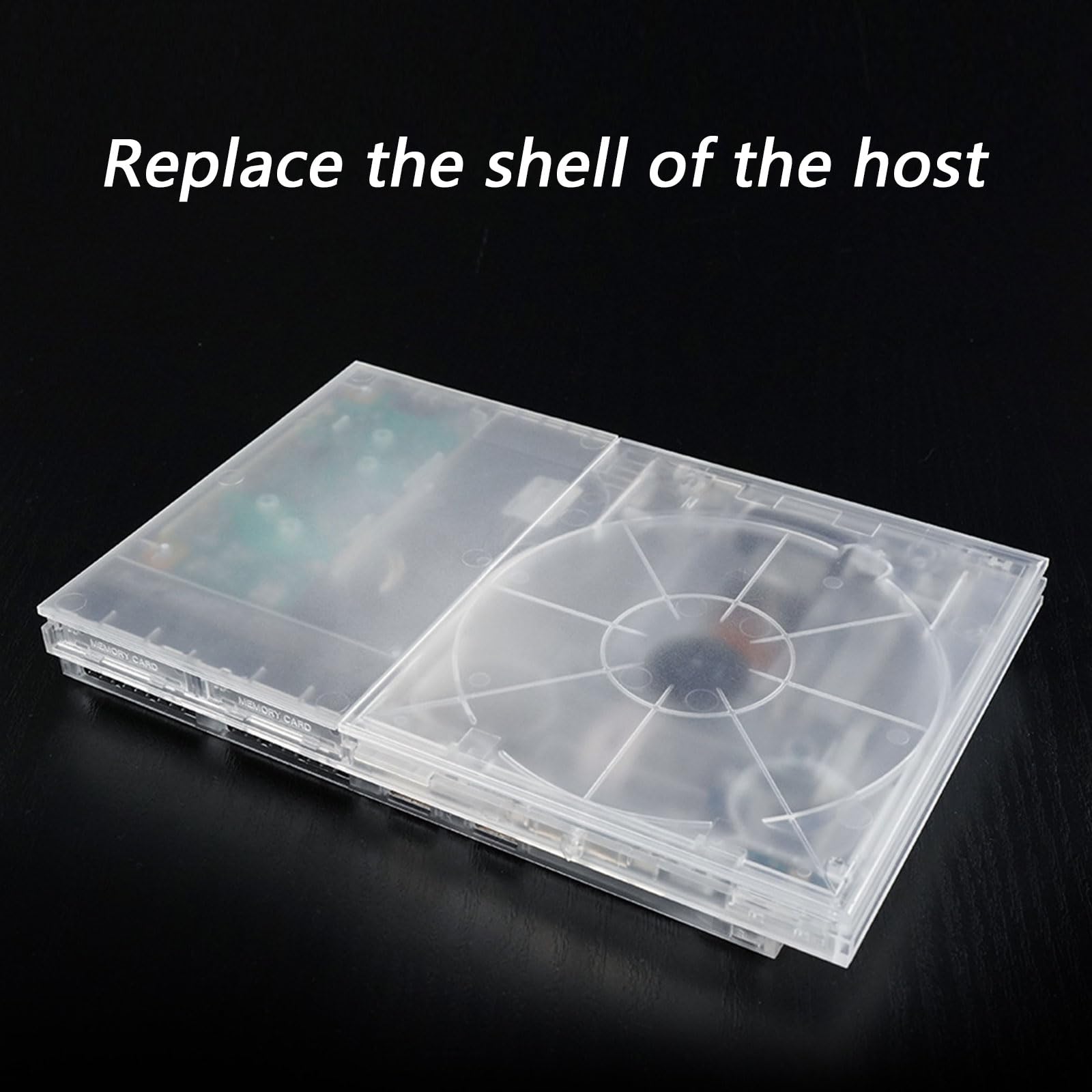 Coque de boîtier complète transparente, pièces de réparation, couvercle de remplacement, accessoire de jeu, Console non incluse, couvercle en plastique transparent