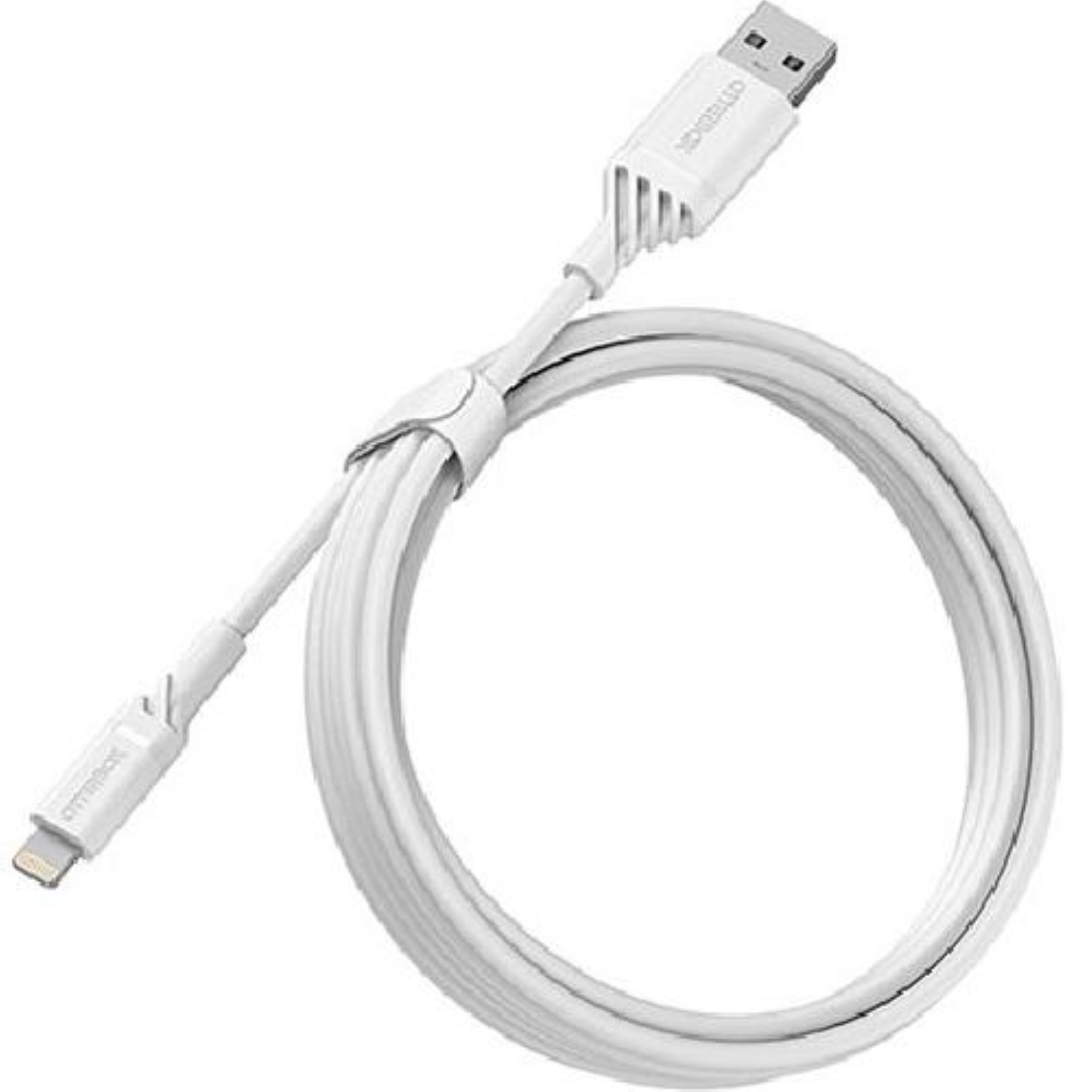 OtterBox cavo USB-A a Lightning, di ricarica ultra resistente per iPhone e iPad, certificato MFi, ultra robusto, testato per pieghe e flessibilità, 2M, Bianco