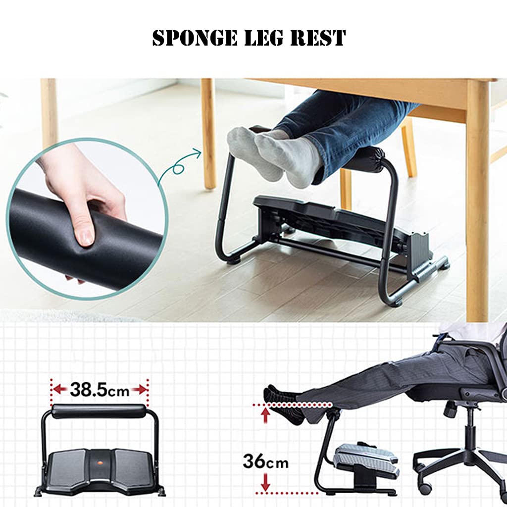 Poggiapiedi regolabile sotto la scrivania, cuscino ergonomico con
