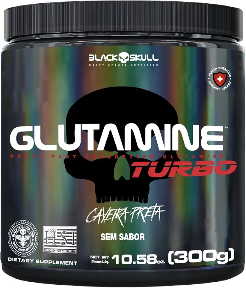 Glutamine Turbo 300G, Black Skull