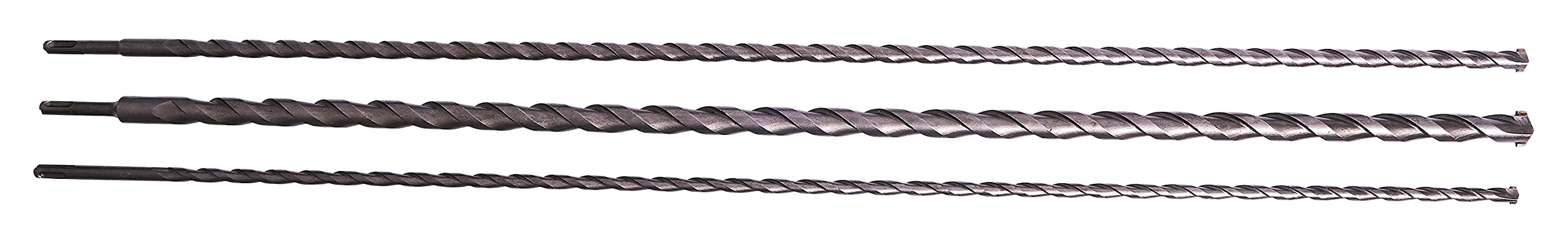 Amtech - 3 Piece 1000mm TCT SDS Masonry Drill Set, Carbide Tipped Hardened Steel, Long Reach for Deep Drilling in Concrete and Brick - Image 3