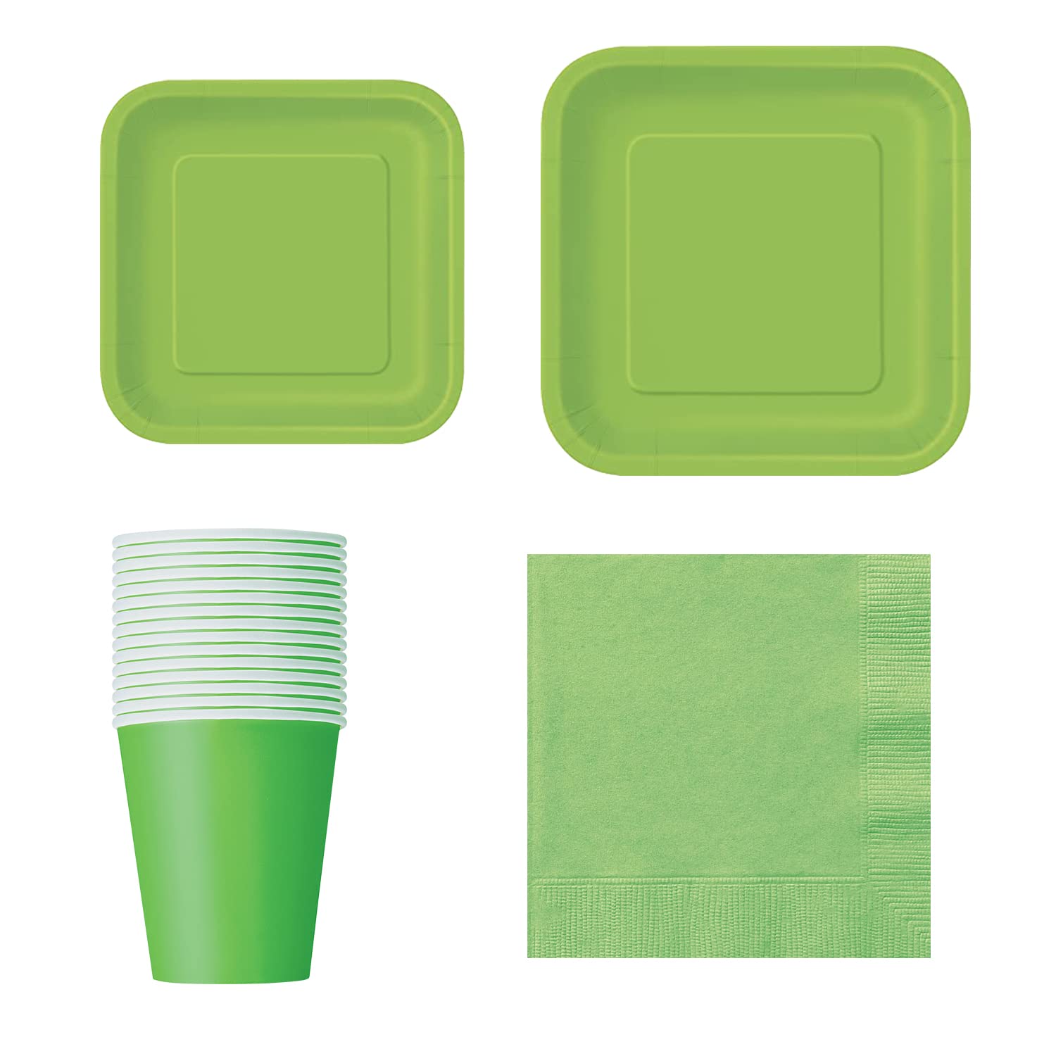 Trimming Shop 64pcs Disposable Party Tableware Set, 7