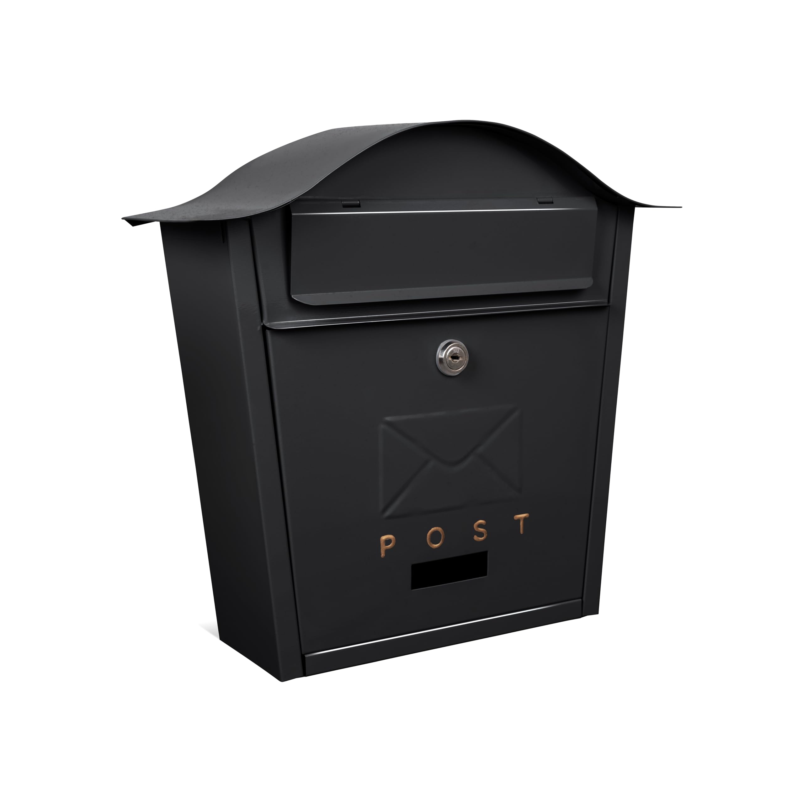 Assorted Collections ACL Letter Box Wall Mounted Post box Ideal for Securing Letters and Parcels - Waterproof and Durable with Stylish Lockable Design and Cast Iron Construction (Black)-image-16
