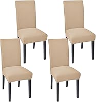 Vista 28 de Juego de 4 fundas para sillas de comedor y cocina, fundas para sillas de comedor, color negro