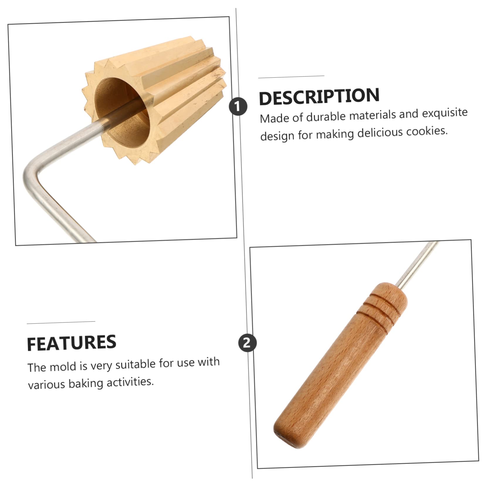 PRETYZOOM 1pc Cup Pastry Mold Non-stick Baking Tool for Cuisine for Pancakes and Fried Snacks Kitchen Essential for Home Baking and Parties