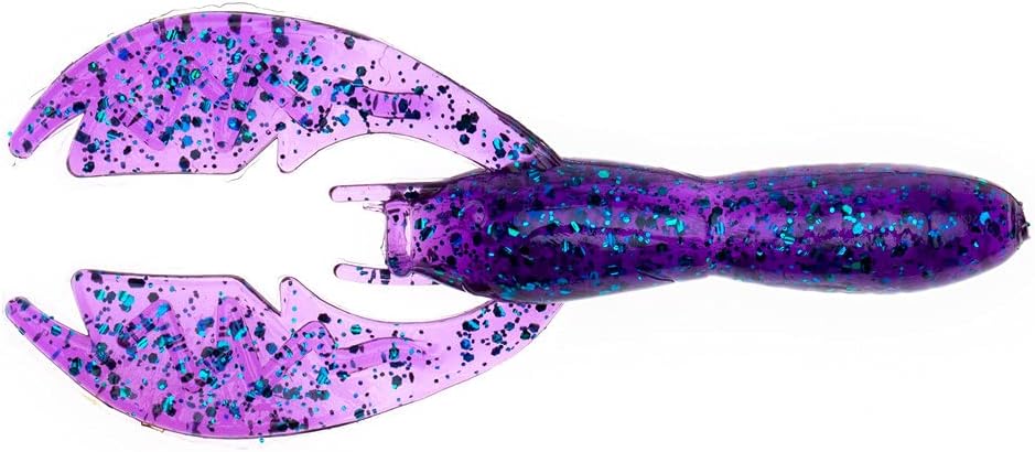 NetBaitPaca Craw Soft Plastic Crawfish Lure Hollow Body Bass Fishing Plastic Bait