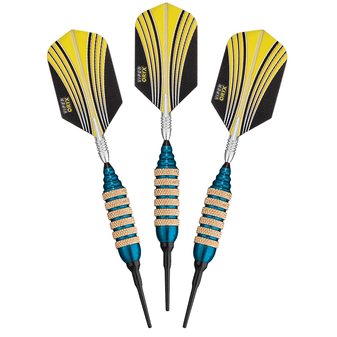 Viper Spinning Bee Dartpfeile mit weicher Spitze, mit Casemaster-Aufbewahrungs-/Reiseetui, 16 g