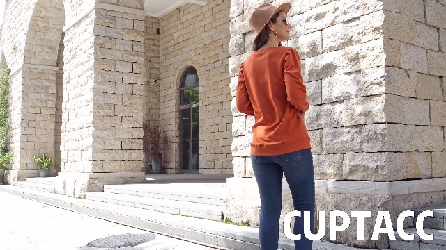 Cuptacc T-Shirts À Manches Longues Femme Pull Col Rond Pullover Slim Fit Hiver Haut Doux Amande, Petit S 36