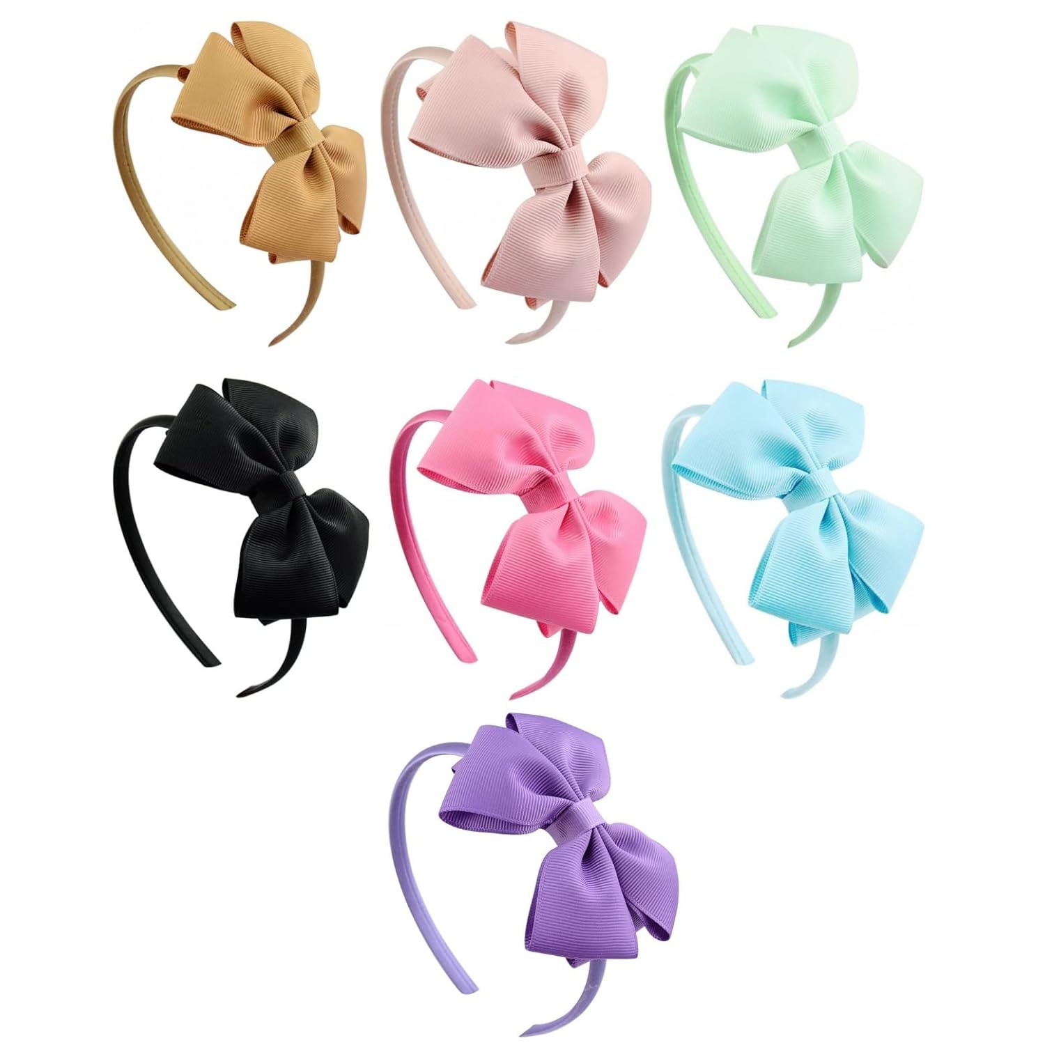 FUNNETOYU 3 Stück Baby Stirnbänder Mit Schleifen - Verstellbar & Farbenfroh