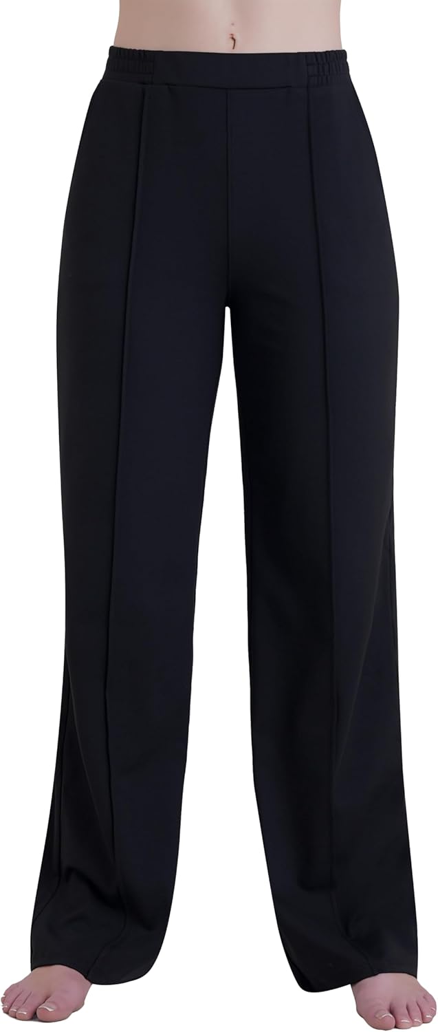 Sunvalix Wide Leg Pants Women High Waisted Yoga Pants with Pockets Lounge Sweatpants, Dress Pants Womens Workwear Trousers - Image 5