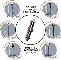Vista 9 de Glide Gear TST 12 - Soporte de trípode de 12 pies, secciones telescópicas acolchadas con aire, construcción de aluminio resistente, altura ajustable