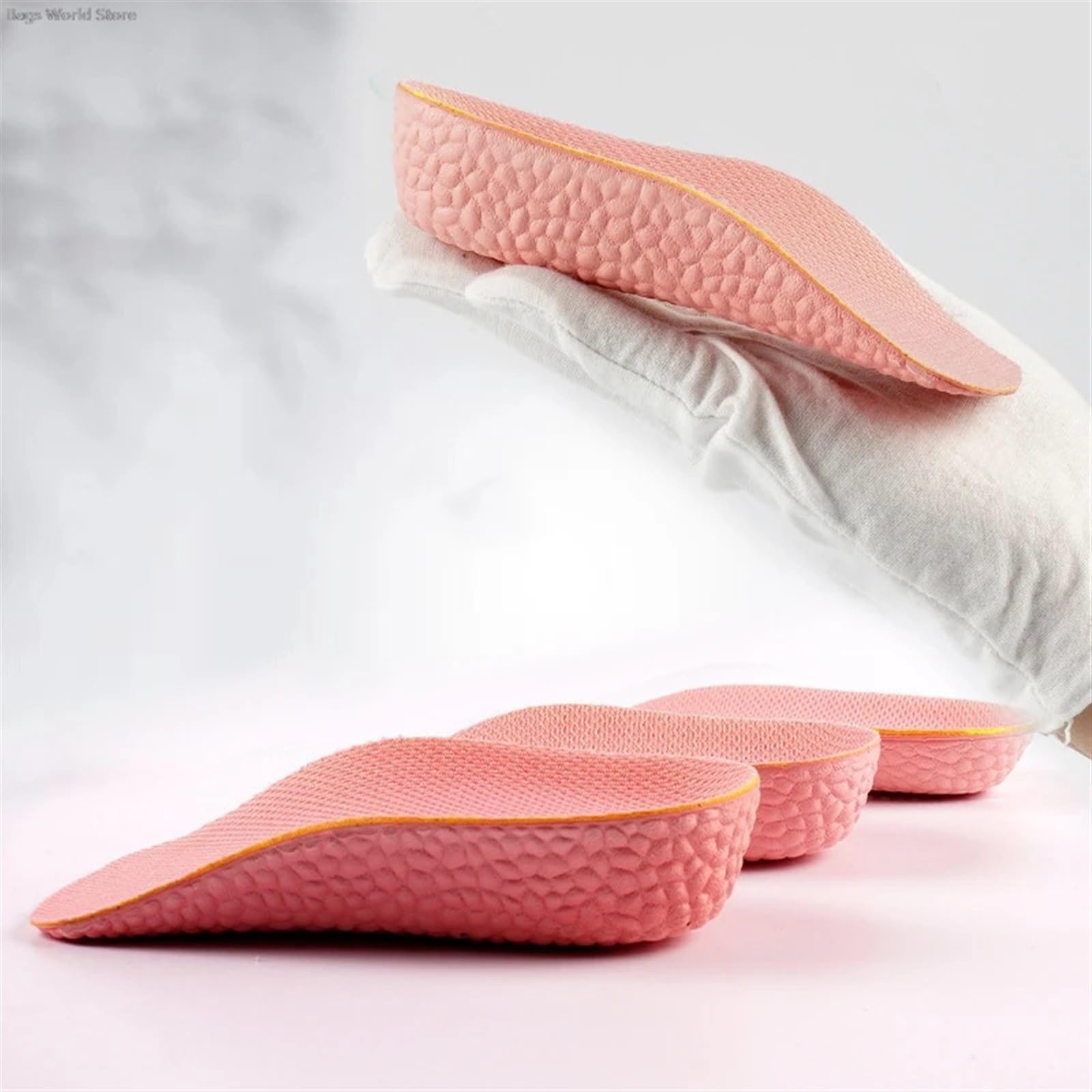 3 pares de zapatillas deporte, almohadillas suaves espuma viscoelástica for levantar el talón, plantillas for aumentar la altura Para Zapatos(1.5CM)