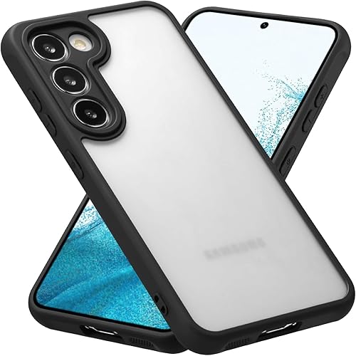 Miniatura 7 de RALEAVO Funda mate compatible con Samsung Galaxy S22, funda delgada translúcida esmerilada, parte trasera de policarbonato duro, protección militar
