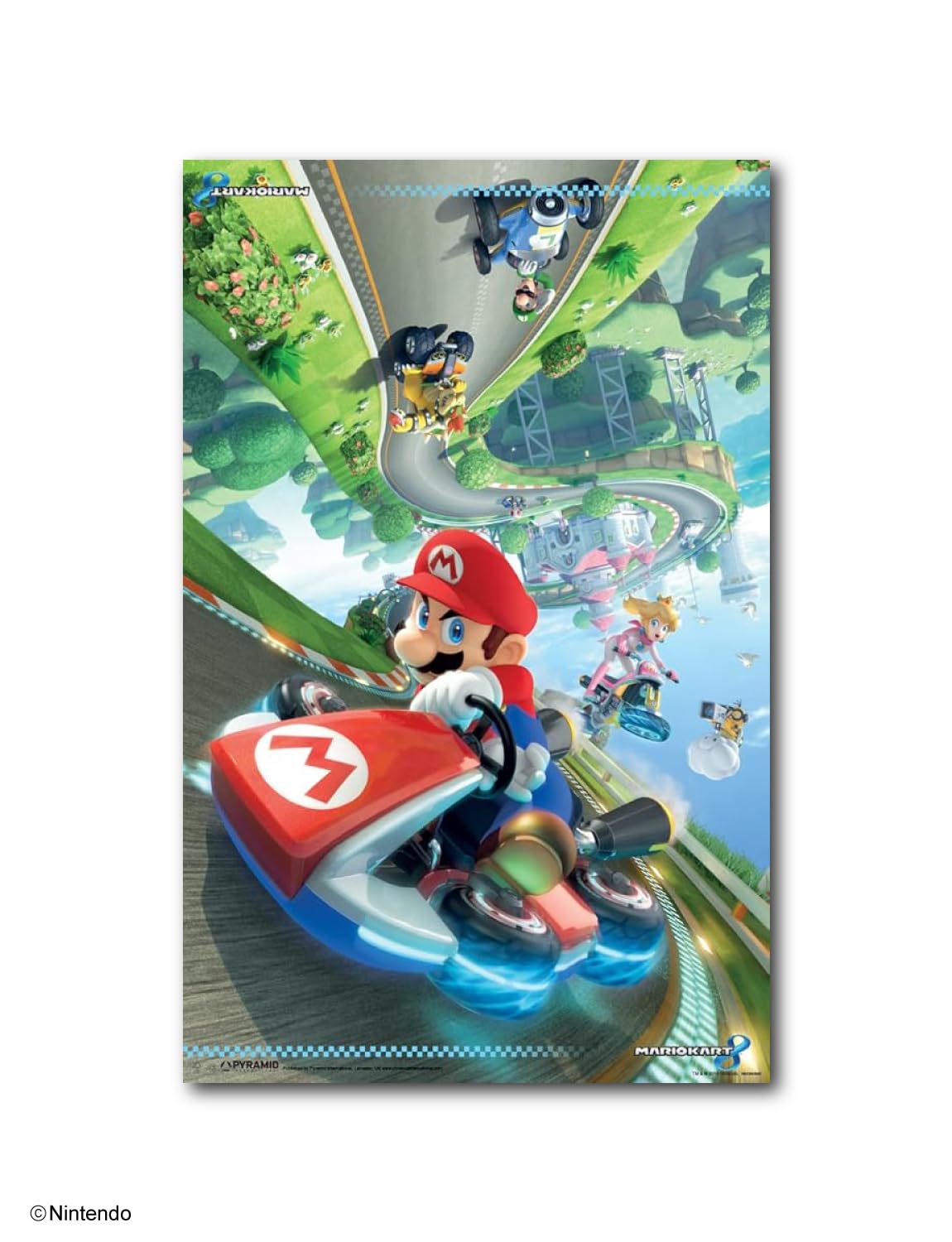 Pyramid America Super Mario Poster - Mario Kart 8 Poster - 11 x 17 inch Video Game Room Decor, Room Office & Gamers – Nintendo Decorations