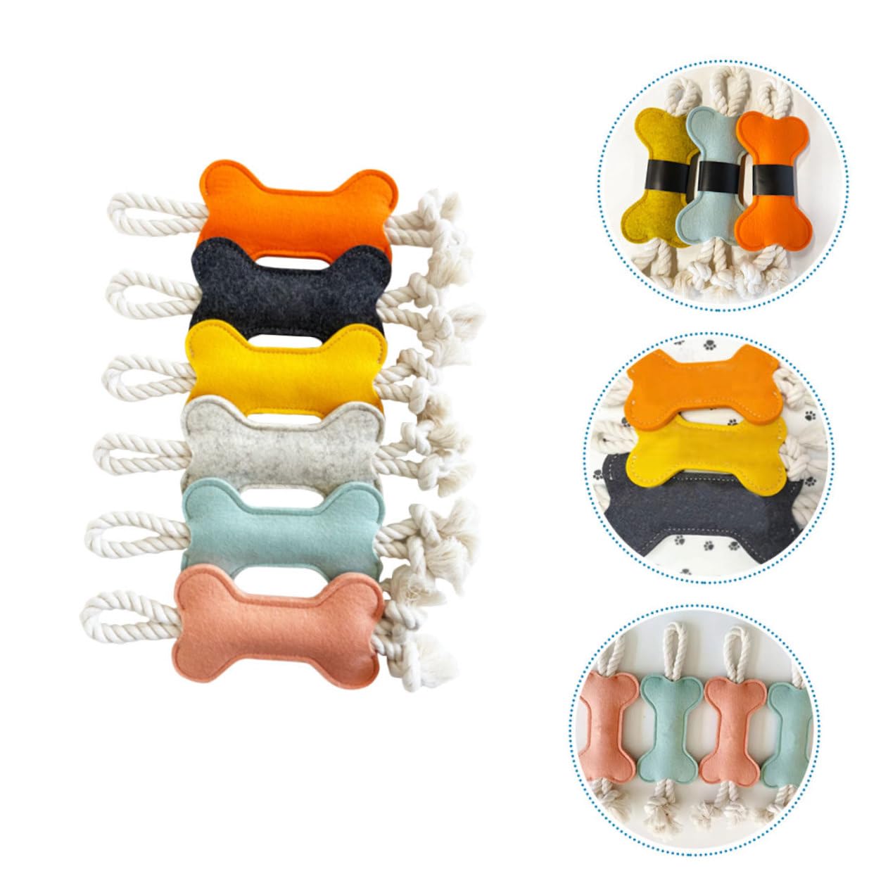 minkissy 12 Piezas Juguetes para la dentición Perro Juguetes de Navidad encantadores Juguetes para Masticar Juguetes para Perros pequeños Suministros de Mascotas Perro Mascota Molar Cuidado