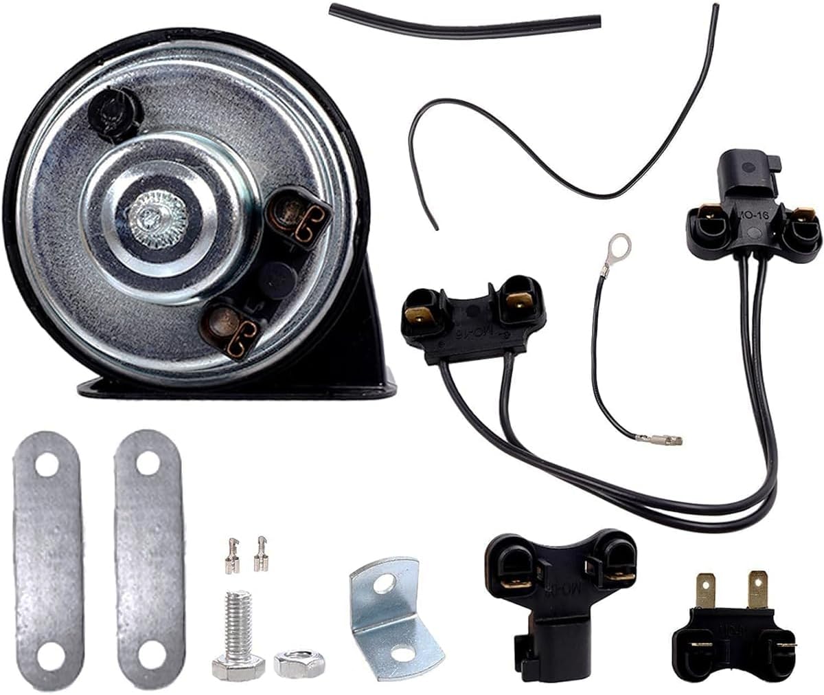 2W7Z-13800-AA High Pitch Horn Assembly Fits for Ford Mustang Sport Trac Escape Focus Ranger Super Duty, Lincoln Aviator 2001-2009 Replace#2W7Z 13800 AA, 2W7Z13800AA