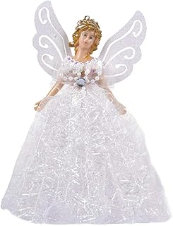 Clevoers Tree Top Angel,Christmas Tree Topper Fairy Angel House Decoration Ornament,22cm various occasions favorable