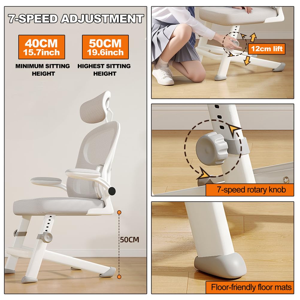 Czarne krzesło biurowe, ergonomiczne, ergonomiczne krzesło szefa z podłokietnikami 3D, wysokie oparcie, podparcie okolic lędźwiowych do góry i w dół, regulowany zagłówek, regulacja wysokości
