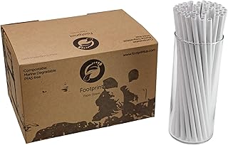 Sponsored Ad - Footprint Paper Straws - Giant 10" (500ct) Unwrapped - Biodegradable, Premium Eco-Friendly Paper Straws in ...
