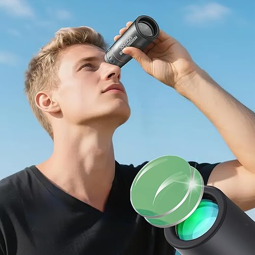 Mini telescopio para adultos, 3000 x 25 telescopios ópticos de enfoque monocular monocular monóculo de potencia para eventos deportivos, conciertos,