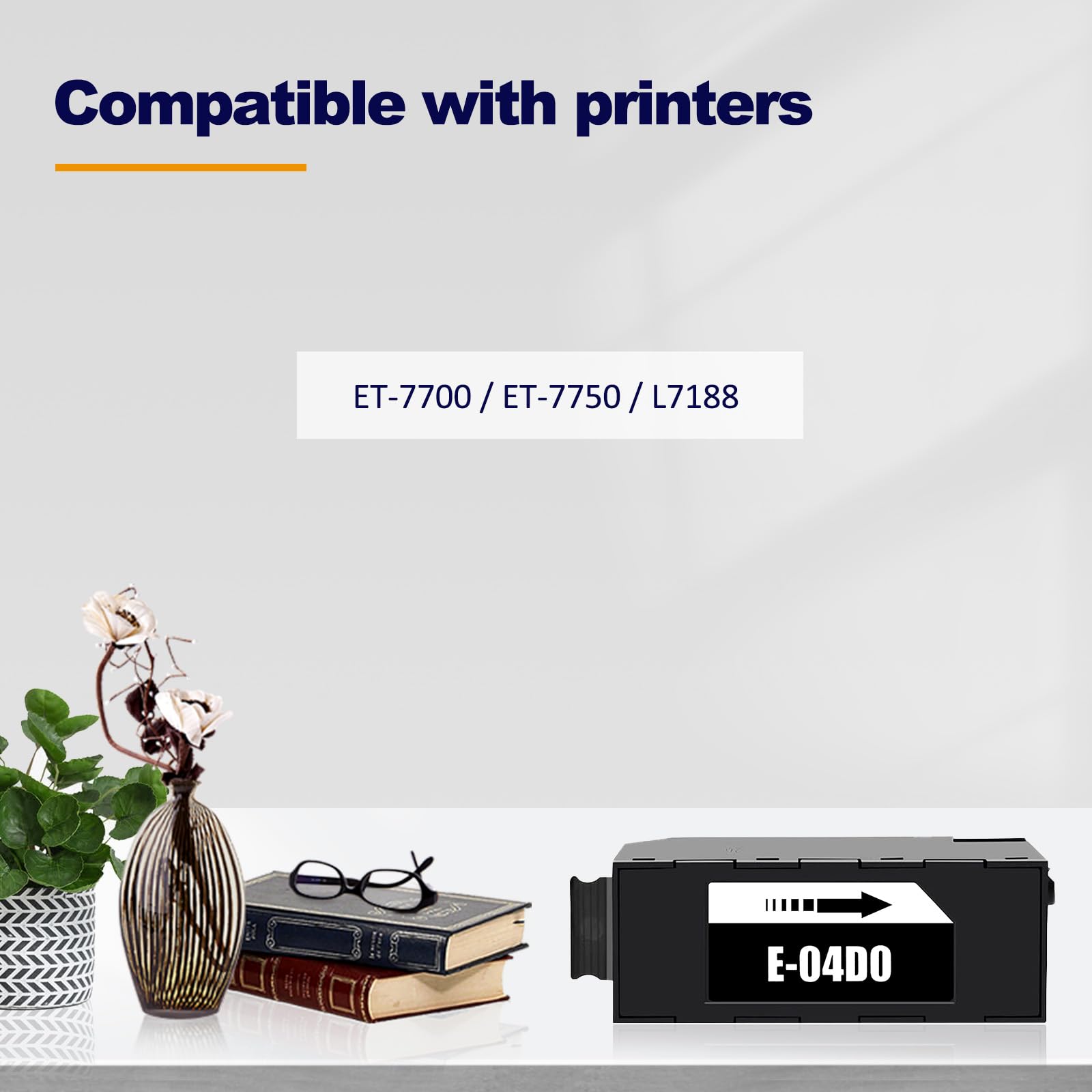 LAIPENG T04D0 04D0 Scatola di Manutenzione C13T04D000 Compatibile per Epson ET-7700 ET-7750 L7188 Stampanti