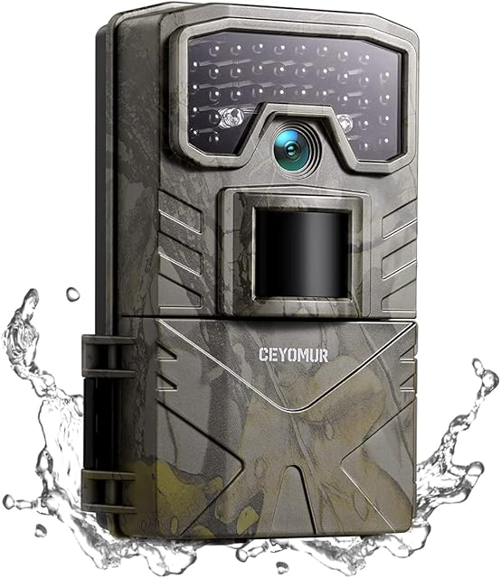 CEYOMUR Wildlife Camera, 20MP 1080P Trail Camera with 36pcs IR LEDs Night Vision Motion Activated and IP66 Waterproof for Nature Wildlife Scouting