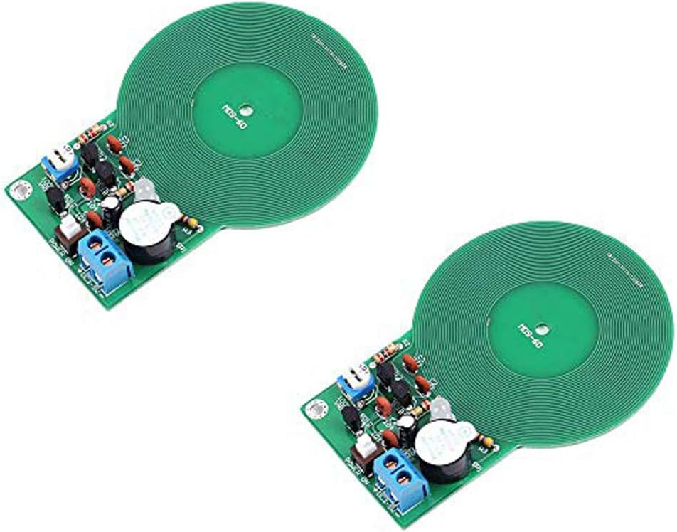 2Pcs Metal Detector Kit Electronic Soldering Practice Kit Non-Contact Sensor Board Module Electronic Part Metal Detector DIY DC 3V-5V 60mm