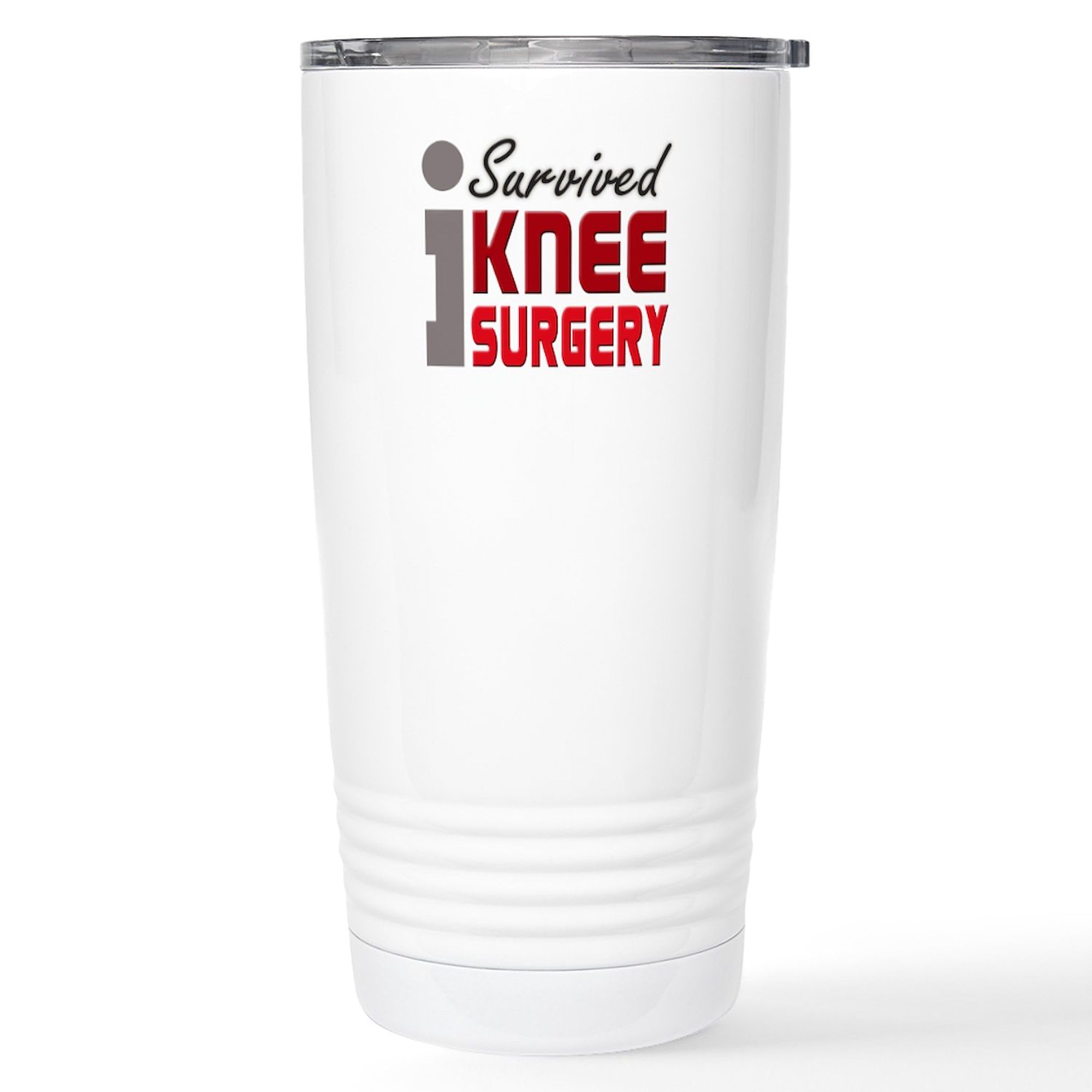 CafePress I Survived Knee Surgery Stainless Steel Travel Mug 20 oz. Insulated Stainless Steel Coffee Tumbler