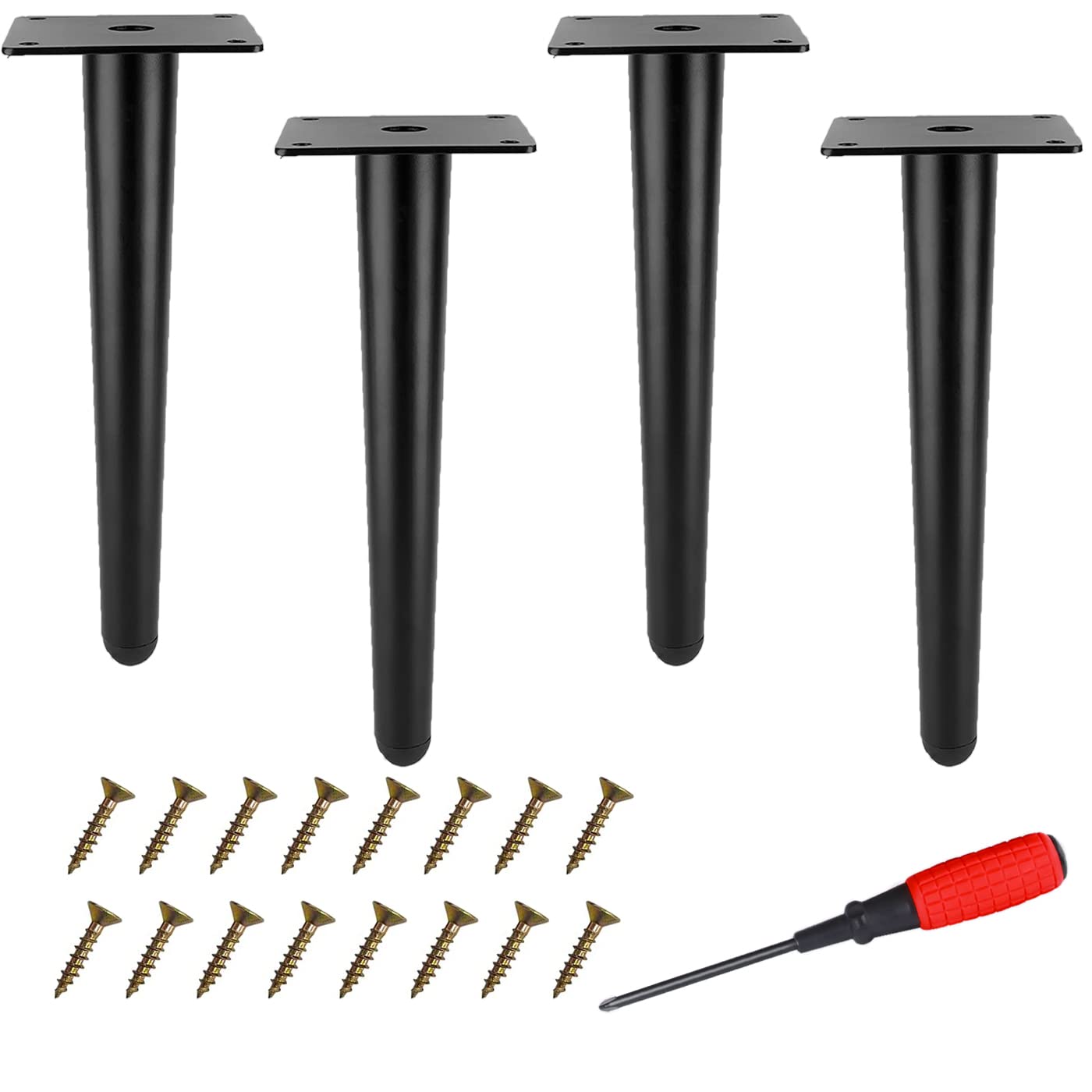 Buy VTMGA 10" Straight Furniture Legs Coffee Table Legs,Brushed Gold