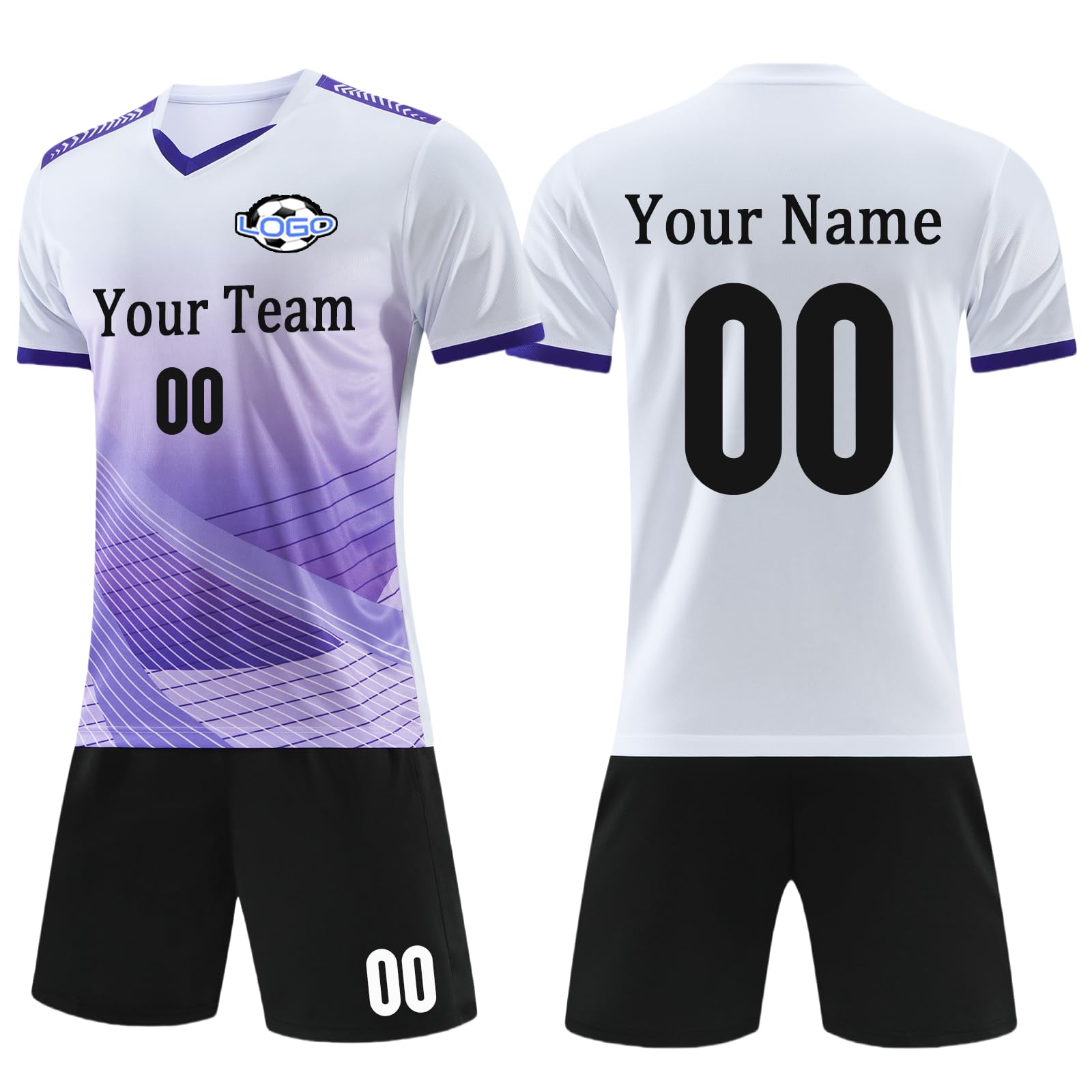 Custom Soccer Jersey Soccer Uniforms for Men Sports Team Training Personalized Soccer Jersey for Kids Youth Men