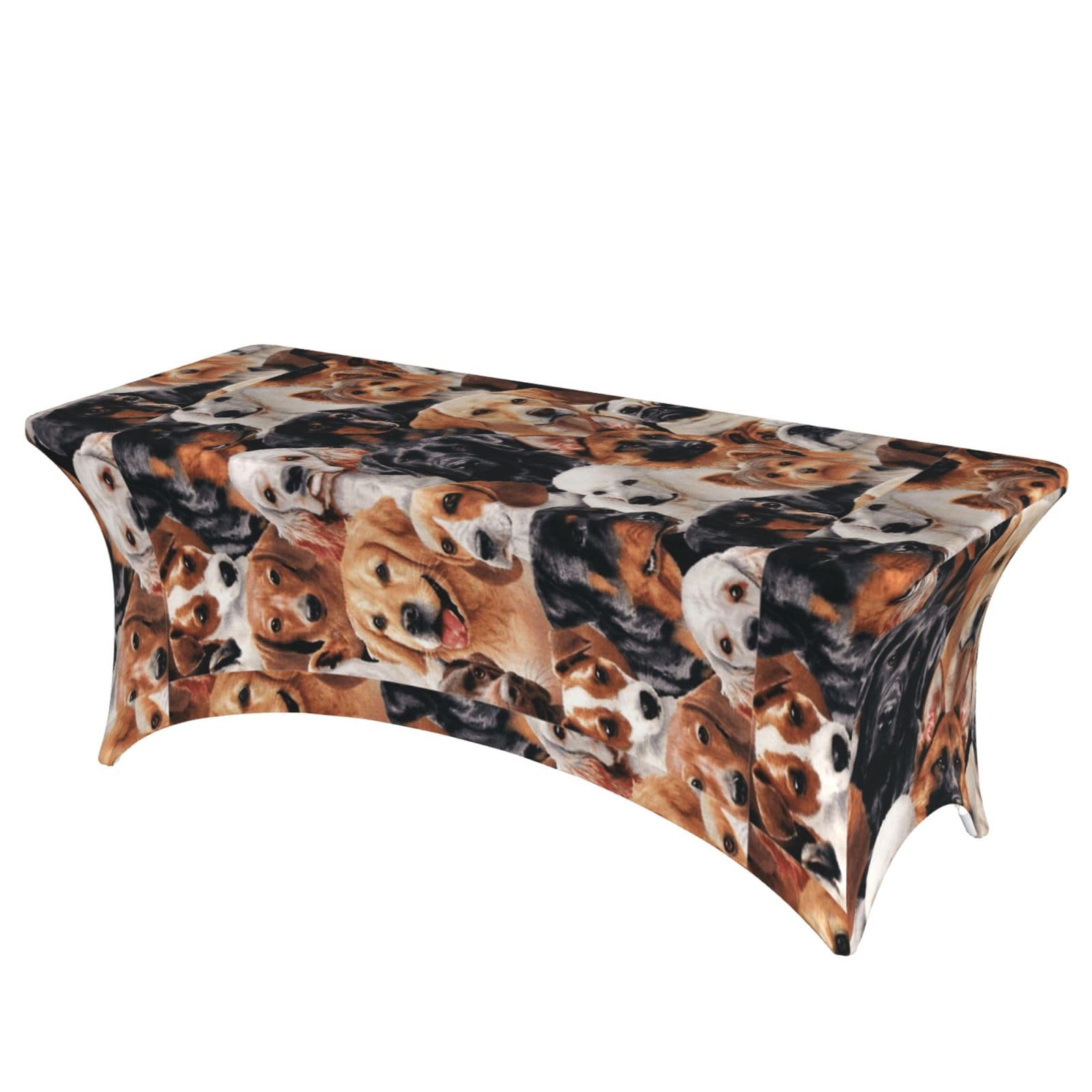 ERCgad Many Dogs Print Rectangular Tablecloth Dining Banquet Party Events Home Celebration Table Cover