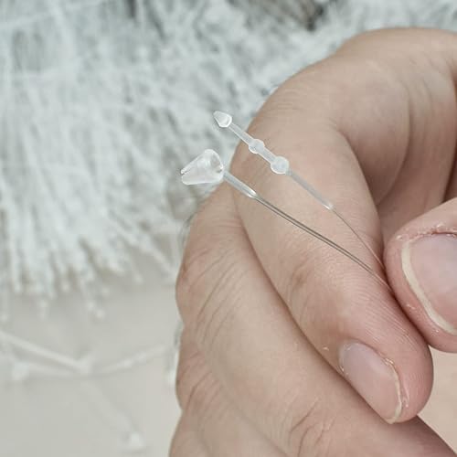 Miniatura 3 de Cierre de plástico de 3 pulgadas, etiqueta colgante transparente, cierre a presión, cierre de plástico, lazo de seguridad para tienda minorista,